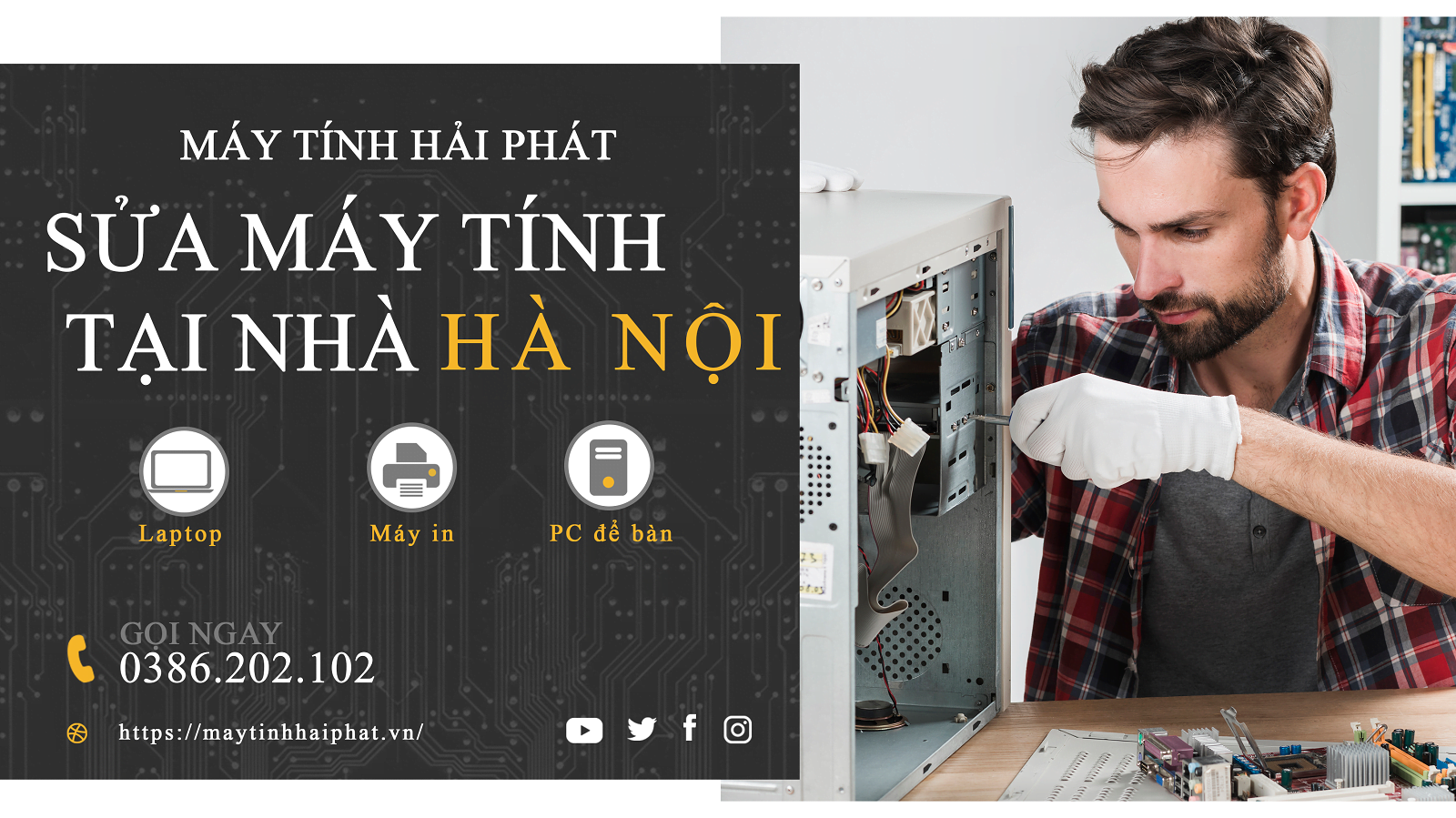 Sửa máy tính tại nhà Hà Nội